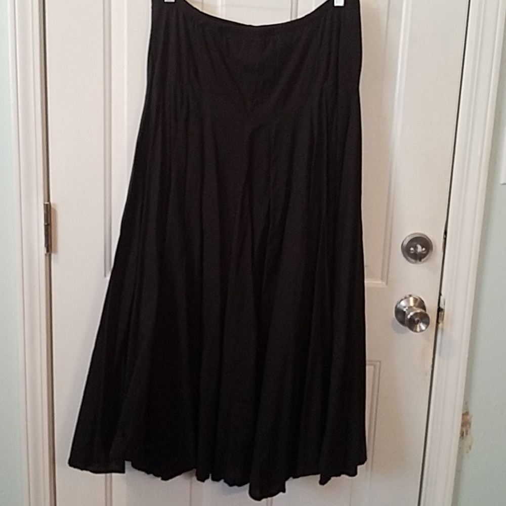 Black Halloween costume full length peasant skirt